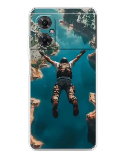Чехол для Xiaomi Redmi Note 11R с картинкой «PUBG — свободное падение»