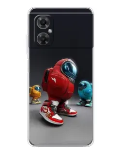 Чехол для Xiaomi Redmi Note 11R с картинкой «Among Us — 3D стиль»