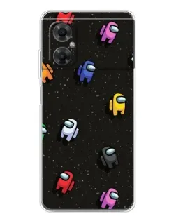 Чехол для Xiaomi Redmi Note 11R с картинкой «Космический паттерн Among Us»
