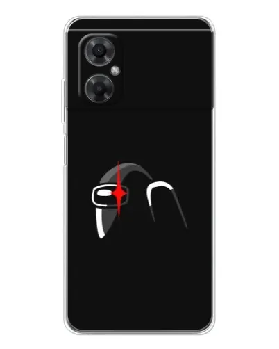 Чехол для Xiaomi Redmi Note 11R с картинкой «Among Us шлем»