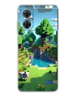 Чохол для Xiaomi Redmi Note 11R з картинкою «Minecraft літній день»