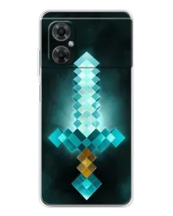 Чохол для Xiaomi Redmi Note 11R з картинкою «Алмазний меч неон»