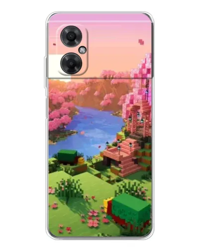 Чехол для Xiaomi Redmi Note 11R с картинкой «Розовое дерево Minecraft» Чехол для Xiaomi Redmi Note 11R с картинкой «Розовое дерево Minecraft»