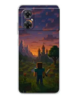 Чохол для Xiaomi Redmi Note 11R з картинкою «Стів біля вежі»