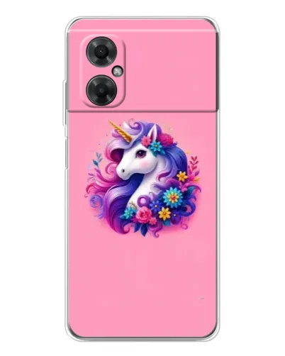 Чехол для Xiaomi Redmi Note 11R с картинкой «Сказочный единорог»