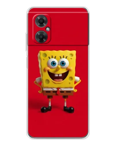 Чехол для Xiaomi Redmi Note 11R с картинкой «Спанч Боб на красном» Чехол для Xiaomi Redmi Note 11R с картинкой «Спанч Боб на красном»