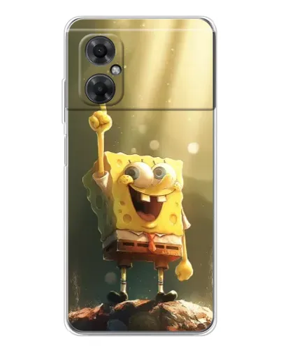 Чехол для Xiaomi Redmi Note 11R с картинкой «Сияющий Спанч Боб» Чехол для Xiaomi Redmi Note 11R с картинкой «Сияющий Спанч Боб»