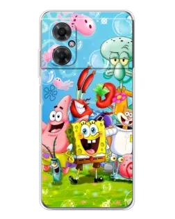 Чехол для Xiaomi Redmi Note 11R с картинкой «Губка Боб и друзья» Чехол для Xiaomi Redmi Note 11R с картинкой «Губка Боб и друзья»