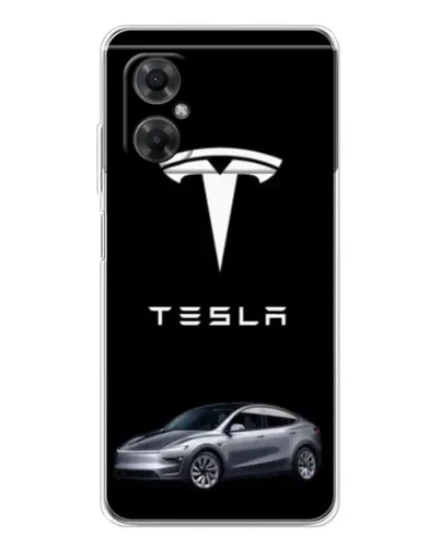 Чехол для Xiaomi Redmi Note 11R с картинкой «Tesla Model Y»