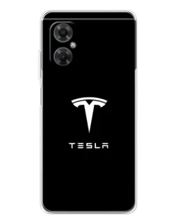 Чохол для Xiaomi Redmi Note 11R з картинкою «Tesla White Logo» Чохол для Xiaomi Redmi Note 11R з картинкою «Tesla White Logo»