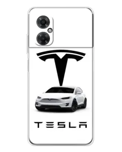 Чохол для Xiaomi Redmi Note 11R з картинкою «Tesla White Style» Чохол для Xiaomi Redmi Note 11R з картинкою «Tesla White Style»