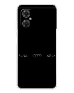 Чехол для Xiaomi Redmi Note 11R с картинкой «Audi — световой подпись» Чехол для Xiaomi Redmi Note 11R с картинкой «Audi — световой подпись»