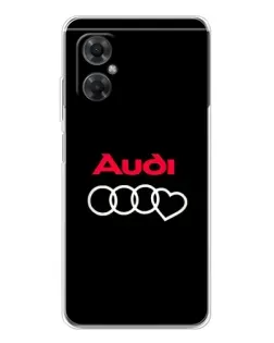 Чехол для Xiaomi Redmi Note 11R с картинкой «Логотип Audi Heart» Чехол для Xiaomi Redmi Note 11R с картинкой «Логотип Audi Heart»