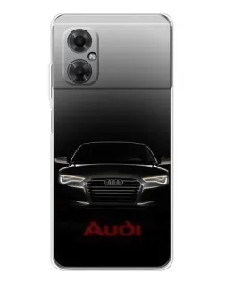 Чехол для Xiaomi Redmi Note 11R с картинкой «Audi — градиентный контур» Чехол для Xiaomi Redmi Note 11R с картинкой «Audi — градиентный контур»