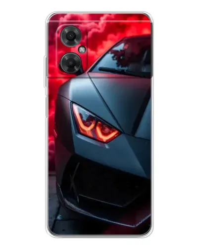 Чехол для Xiaomi Redmi Note 11R с картинкой «Lamborghini красное сияние»