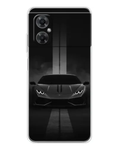 Чехол для Xiaomi Redmi Note 11R с картинкой «Lamborghini симметрия дорог»