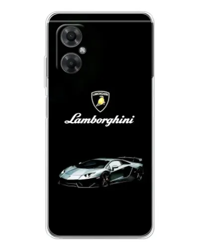 Чехол для Xiaomi Redmi Note 11R с картинкой «Логотип Lamborghini классика»