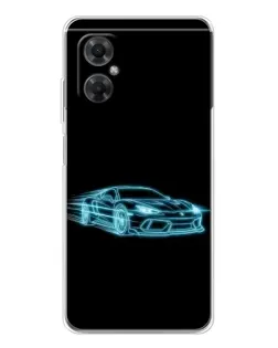 Чехол для Xiaomi Redmi Note 11R с картинкой «Неоновый контур Lamborghini» Чехол для Xiaomi Redmi Note 11R с картинкой «Неоновый контур Lamborghini»