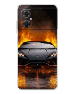 Чехол для Xiaomi Redmi Note 11R с картинкой «Lamborghini в огне» Чехол для Xiaomi Redmi Note 11R с картинкой «Lamborghini в огне»