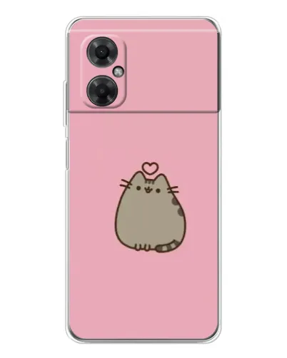 Чехол для Xiaomi Redmi Note 11R с картинкой «Pusheen сердце» Чехол для Xiaomi Redmi Note 11R с картинкой «Pusheen сердце»