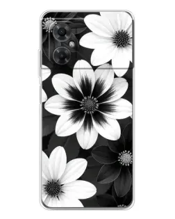 Чехол для Xiaomi Redmi Note 11R с картинкой «Монохромные астры» Чехол для Xiaomi Redmi Note 11R с картинкой «Монохромные астры»