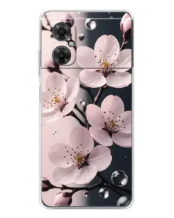Чехол для Xiaomi Redmi Note 11R с картинкой «Нежная сакура и капли» Чехол для Xiaomi Redmi Note 11R с картинкой «Нежная сакура и капли»