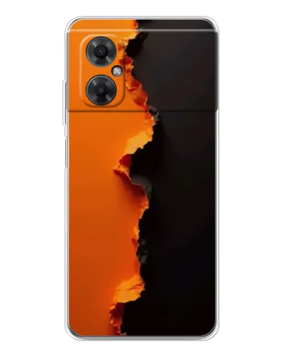 Чехол для Xiaomi Redmi Note 11R с картинкой «Оранжевый разлом» Чехол для Xiaomi Redmi Note 11R с картинкой «Оранжевый разлом»