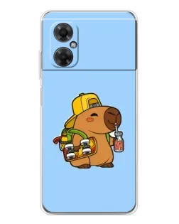 Чехол для Xiaomi Redmi Note 11R с картинкой «Капибара на скейте» Чехол для Xiaomi Redmi Note 11R с картинкой «Капибара на скейте»