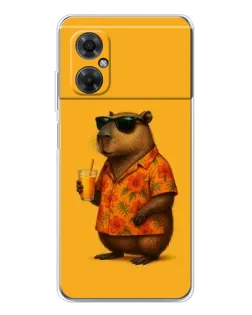 Чехол для Xiaomi Redmi Note 11R с картинкой «Капибара на отдыхе» Чехол для Xiaomi Redmi Note 11R с картинкой «Капибара на отдыхе»