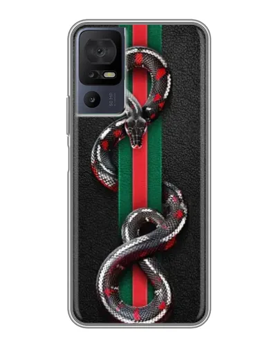 Чехол для Xiaomi Redmi Note 11S 5G с картинкой «Gucci — змея на полосе» Чехол для Xiaomi Redmi Note 11S 5G с картинкой «Gucci — змея на полосе»