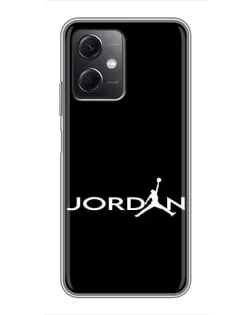 Чехол для Xiaomi Redmi Note 12 (5G) с картинкой «Jordan White Logo» Чехол для Xiaomi Redmi Note 12 (5G) с картинкой «Jordan White Logo»