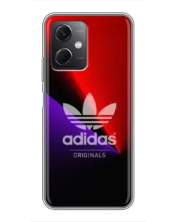 Чехол для Xiaomi Redmi Note 12 (5G) с картинкой «Adidas Red Neon»