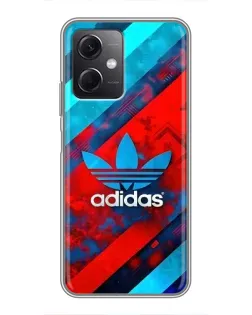 Чехол для Xiaomi Redmi Note 12 (5G) с картинкой «Абстракция Adidas»