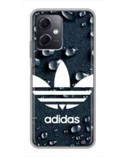Чехол для Xiaomi Redmi Note 12 (5G) с картинкой «Adidas Trefoil Blue»