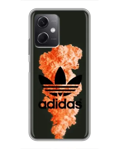 Чехол для Xiaomi Redmi Note 12 (5G) с картинкой «Оранжевый дым Adidas»