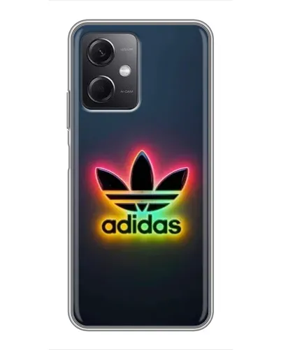 Чехол для Xiaomi Redmi Note 12 (5G) с картинкой «Неоновый Adidas»