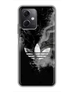 Чехол для Xiaomi Redmi Note 12 (5G) с картинкой «Абстрактный дым Adidas»