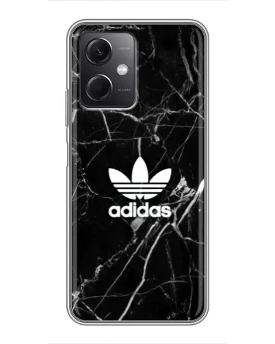 Чехол для Xiaomi Redmi Note 12 (5G) с картинкой «Белый мрамор Adidas»