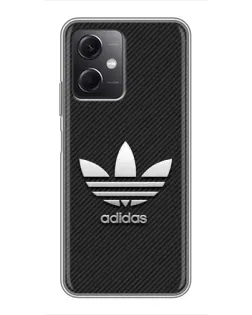 Чехол для Xiaomi Redmi Note 12 (5G) с картинкой «Adidas Карбоновая текстура»