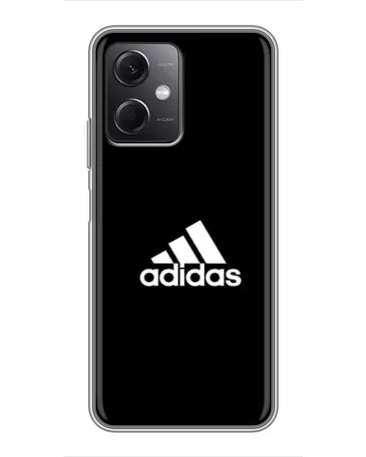 Чехол для Xiaomi Redmi Note 12 (5G) с картинкой «Черная классика Adidas»