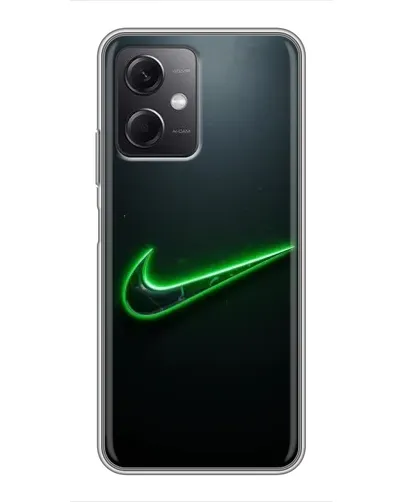 Чехол для Xiaomi Redmi Note 12 (5G) с картинкой «Неоновый контур Nike» Чехол для Xiaomi Redmi Note 12 (5G) с картинкой «Неоновый контур Nike»
