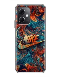 Чехол для Xiaomi Redmi Note 12 (5G) с картинкой «Nike в абстракции»