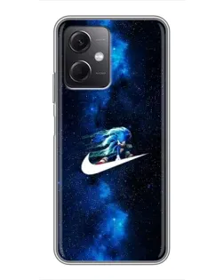 Чехол для Xiaomi Redmi Note 12 (5G) с картинкой «Звездный путь Nike»