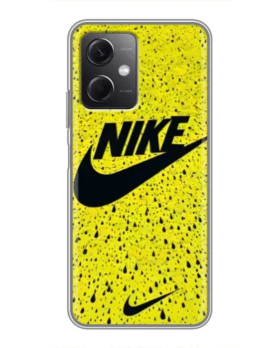 Чехол для Xiaomi Redmi Note 12 (5G) с картинкой «Желтый текстурный Nike» Чехол для Xiaomi Redmi Note 12 (5G) с картинкой «Желтый текстурный Nike»