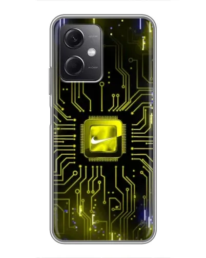 Чехол для Xiaomi Redmi Note 12 (5G) с картинкой «Nike — золотая искра» Чехол для Xiaomi Redmi Note 12 (5G) с картинкой «Nike — золотая искра»