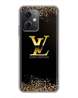 Чехол для Xiaomi Redmi Note 12 (5G) с картинкой «LV — золотые искры»