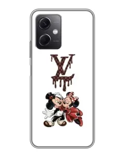 Чехол для Xiaomi Redmi Note 12 (5G) с картинкой «LV и Микки Маус»