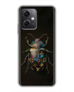 Чехол для Xiaomi Redmi Note 12 (5G) с картинкой «LV — мраморный принт»