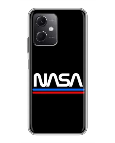 Чехол для Xiaomi Redmi Note 12 (5G) с картинкой «NASA — классика Red Blue» Чехол для Xiaomi Redmi Note 12 (5G) с картинкой «NASA — классика Red Blue»