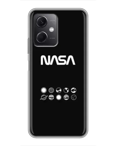 Чехол для Xiaomi Redmi Note 12 (5G) с картинкой «NASA — технический принт» Чехол для Xiaomi Redmi Note 12 (5G) с картинкой «NASA — технический принт»